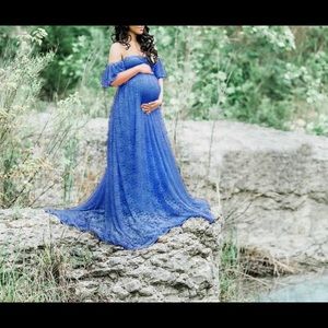 Maternity gown mermaid style